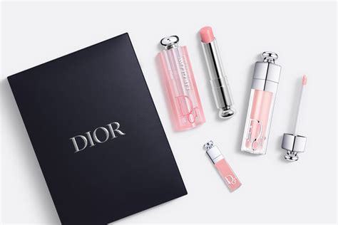 dior addict makeup set tinted lip balm and lip-plumping gloss|dior lip gloss color chart.